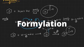 Formylation Electrophilic substitution Reaction mechanism JEE NEET and EMCET [upl. by Jamilla10]