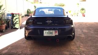 Rx8 bridgeport reving straight pipe to mufflers exhaust [upl. by Nyleahcim]