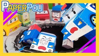 30Spooky Became Poli  Paper POLI PETOZ  Robocar Poli Special [upl. by Garrison]