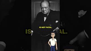 Winston Churchills Powerful Quote The Courage to Continue [upl. by Eelloh]