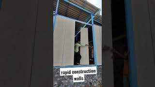 Ready made walls Partition System  Rapicon walls rapid construction [upl. by Ayanad]