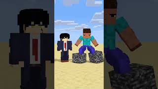 HELP Herobrine To Power Up Jump With Bigger And Bigger Bedrock friendship shorts trending anime [upl. by Anined]