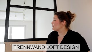 Trennwand Loft Design selber bauen  meine neue Werkstatt  Monika Siesing [upl. by Kennan]