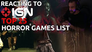 Reacting to IGNs Top 25 best horror games list [upl. by Faustena]