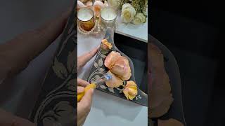 How to apply varnish sculptureartfloralartpaletteart3dartvarnishartfloralsculpture painting [upl. by Jacqueline]