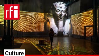 Egyptian pharaohs at the Ateliers des Lumières in Paris • RFI English [upl. by Nnylsaj]