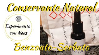 Conservante natural BenzoatoSorbato [upl. by Hakkeber]