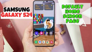 Samsung Galaxy S24  Plus How to Set a Default Home Screen Page [upl. by Gannes]