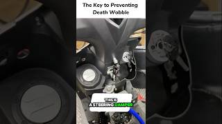 Steering Damper The Key to Preventing Death Wobble motorcycle reelsvideoシ bikelife shorts [upl. by Arber]