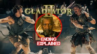 GLADIATOR 2 2024 Ending Explained  What Happens to Lucius amp the Empire Movie Breakdown amp Future [upl. by Salb]