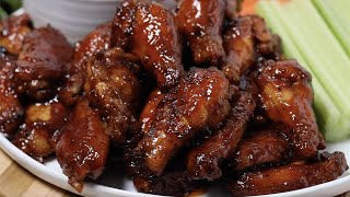 Easy Honey BBQ Chicken Wings Recipe  How To Make The Best BBQ Wings [upl. by Mellisent]