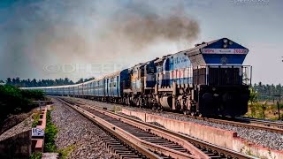 WDP4 20039 picks up speed with the Hubballi Bangalore Fast Passanger [upl. by Dorelle]