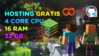 COMO HOSTEAR GRATUITAMENTE UN SERVIDOR DE MINECRAFT CON GITHUB CODESPACES 150 MODS SIN LAG [upl. by Gerty]