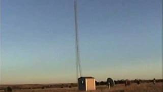 Radio Tower Collapses After Guy Wires Are Cut [upl. by Vyky522]