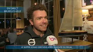 Voile  Jonas Gerckens 14e et recordman belge de la Route du Rhum raconte son périple sur locéan [upl. by Francie125]