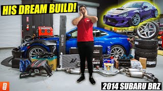 Surprising our SUBSCRIBER with his DREAM CAR BUILD Full Transformation  2014 Subaru BRZ 4K [upl. by Nnauol]