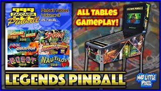 Digital Pinball Table Showcase Zaccaria Volume 3 AtGames Legends Pinball Gameplay With Closeups [upl. by Alphard]