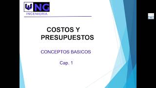 🔴 COSTOS Y PRESUPUESTOS PARTE 1 [upl. by Hennebery]