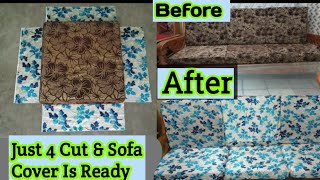 घर पर सोफा कवर कैसे बनाए सोफे की गद्दी का फिटिंग वाला कवर कैसे बनाएHow to make sofa cover at home [upl. by Cherry]