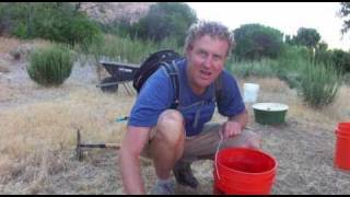 Planting trees with the Groasis Waterboxx plant cocoon with Peter AHearn [upl. by Ocko]