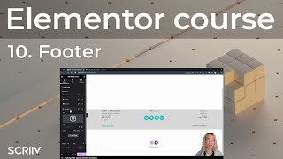 Elementor Tutorial 10  Elementor Footer [upl. by Rolecnahc156]