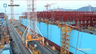 Maersk  Building the TripleE Timelapse [upl. by Alicirp]