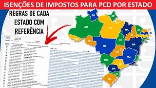 ISENÇÕES DE IPI ICMS E IPVA POR ESTADO EM TODO O BRASIL [upl. by Anivas]