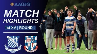 Riverview vs Shore  AAGPS Round 1  1st XV Highlights [upl. by Lissa]