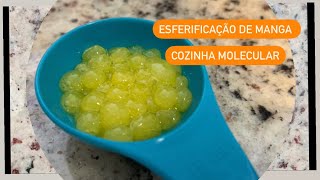 Esferificação Básica Suco de Manga  Gastronomia Molecular [upl. by Aguayo861]