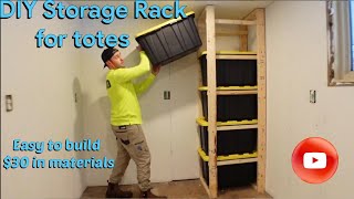 DIY Storage rack for totes [upl. by Stahl]