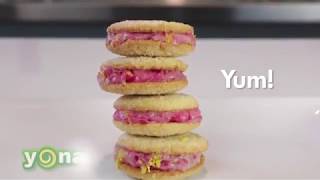 Lemon Raspberry Yonanas Cookie Sandwiches [upl. by Bee]