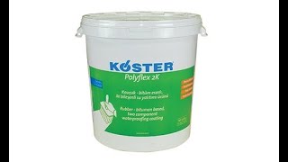 Köster Polyflex 2K Likit Membran  Perde Sürme Su Yalıtımı [upl. by Orbadiah]