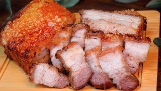 Easy Air Fryer Crispy Pork Belly Recipe 💯 Char Siu Pork With Crispy Skin [upl. by Ana]