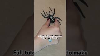 Spider made of walnut shell and paper diyspider handmadespider halloweendecoration short [upl. by Mullins]