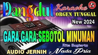 Gara Gara Sebotol Minuman  Karaoke Nada Pria Dangdut Orgen Tunggal  Revina Alvira [upl. by Crystie412]