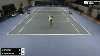 Jack Draper vs Andrea Vavassori  Bergamo Challenger R2 Highlights [upl. by Corrinne881]