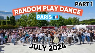 RANDOM PLAY DANCE  JULY 2024  KSTREET FESTIVAL  PARIS FRANCE DAY 2 PART 1 🇫🇷💕 KPOP IN PUBLIC [upl. by Pevzner]