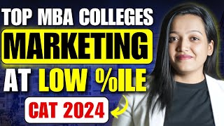 Top MBA Colleges For Marketing At Low CAT Percentile  Top MBA Colleges For Marketing ✅ cat2024 [upl. by Nathanial]