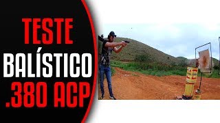 380 ACP VS TIJOLO E BLOCO DE CONCRETO TRANSFIXA OU NÃO [upl. by Atiuqrahc]