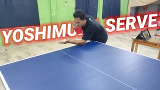 yoshimura serve table tenis [upl. by Ecirad]