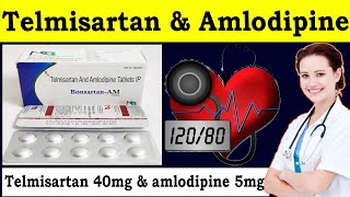 Telmisartan amp amlodipine tablets ip  telmisartan 40 mg and amlodipine 5mg tablets  uses Dose [upl. by Ztnaj]