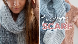 This Is The ONLY Scarf You Need  The Everyday Knit Scarf [upl. by Chantal939]