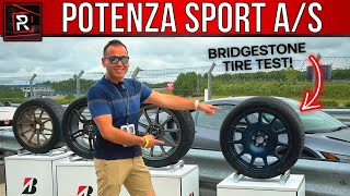 The New Bridgestone Potenza Sport AS Is A Well Rounded AllWeather Performance Tire [upl. by Atinav]