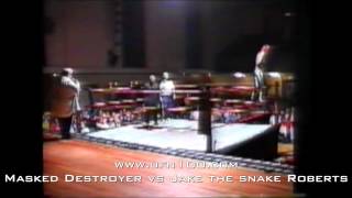 Masked Destroyer vs Jake the snake Roberts [upl. by Dazhehs]