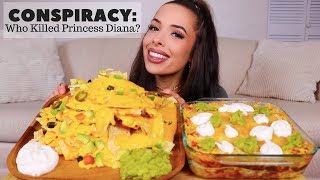 NACHOS AND CHEESY QUESADILLA CASSEROLE MUKBANG [upl. by Ona251]