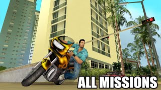 Grand Theft Auto Vice City  All Missions With Cutscenes HD 1080p60 PC [upl. by Leggat]