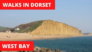 WALKS IN DORSET at WEST BAY amp BURTON BRADSTOCK THE JURASSIC COAST 4k [upl. by Chuipek]