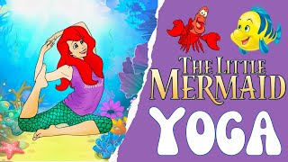 The little Mermaid Yoga  Calming yoga for Kids  PE Cool Down  Brain Break [upl. by Auehsoj971]