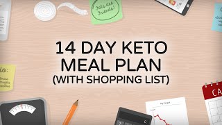 14Day Keto Diet Meal Plan with Shopping List [upl. by Imalda]