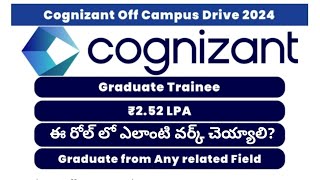 Graduate Trainee role in Cognizant Salary growthWork and ResponsibilitiesSoftware EngineerTelugu [upl. by Purvis430]